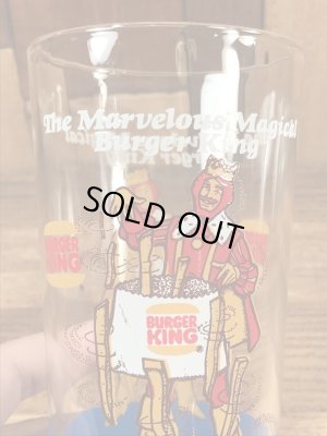 バーガーキングの王様が描かれた70年代ビンテージグラス