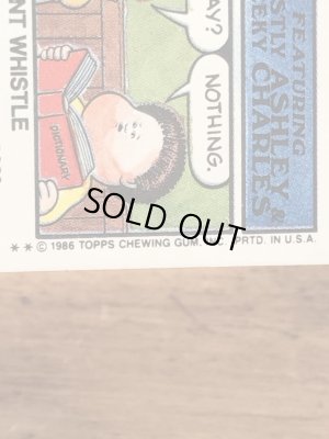 Topps社製のガーベッジペイルキッズの80’sヴィンテージステッカーカード