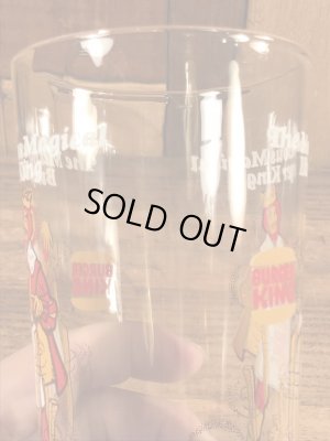 バーガーキングの王様が描かれた70年代ビンテージグラス