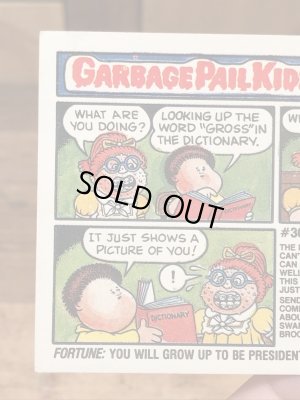 Topps社製のガーベッジペイルキッズの80’sヴィンテージステッカーカード