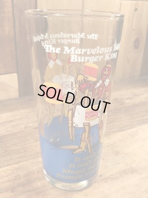 バーガーキングの王様が描かれた70年代ビンテージグラス