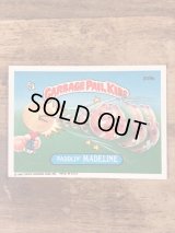 Topps Garbage Pail Kids “Paddlin' Madeline” Sticker Card 209b　ガーベッジペイルキッズ　ビンテージ　ステッカーカード　80年代