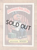 Topps Garbage Pail Kids “Whisperin' Woody” Sticker Card 152a　ガーベッジペイルキッズ　ビンテージ　ステッカーカード　80年代