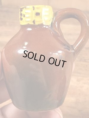 リトルブラウンジャグの陶器製の50〜60年代ビンテージ塩コショウ入れ