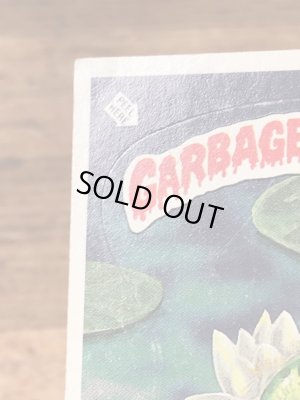 トップス社製のガーベッジペイルキッズの80年代ビンテージステッカーカード