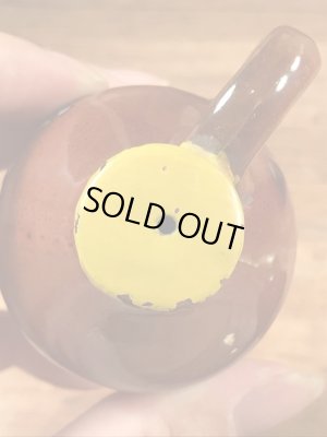 リトルブラウンジャグの陶器製の50〜60年代ビンテージ塩コショウ入れ