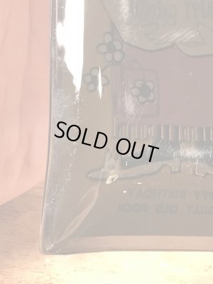 Houze Art社製のメッセージが描かれたガラス製の60’sヴィンテージアシュトレイ