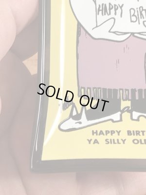 Houze Art社製のメッセージが描かれたガラス製の60’sヴィンテージアシュトレイ