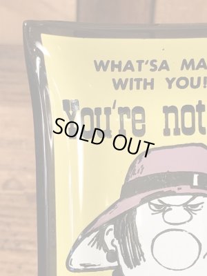 Houze Art社製のメッセージが描かれたガラス製の60’sヴィンテージアシュトレイ