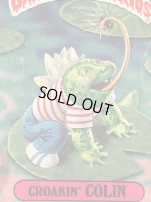 トップス社製のガーベッジペイルキッズの80年代ビンテージステッカーカード