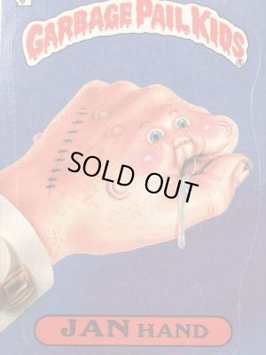 トップス社製のガーベッジペイルキッズの80年代ビンテージステッカーカード