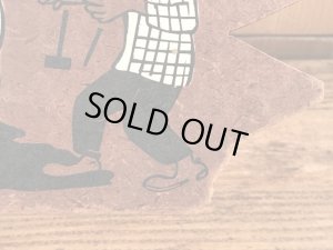 “Before You Louse It Up Thimk”のメッセージが書かれた60’sヴィンテージウッドボード