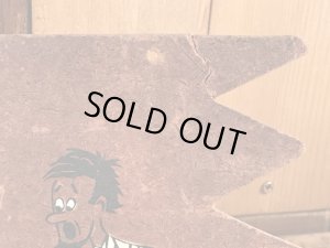 “Before You Louse It Up Thimk”のメッセージが書かれた60’sヴィンテージウッドボード