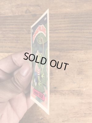 トップス社製のガーベッジペイルキッズの80年代ビンテージステッカーカード