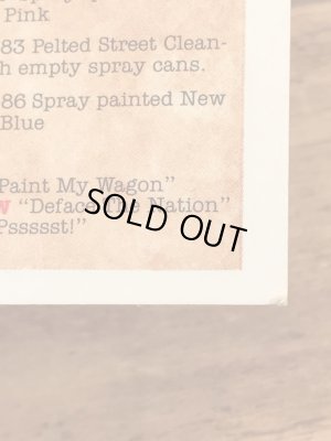 トップス社製のガーベッジペイルキッズの80年代ビンテージステッカーカード