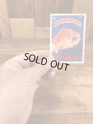 トップス社製のガーベッジペイルキッズの80年代ビンテージステッカーカード