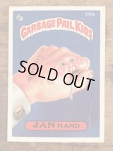 Topps Garbage Pail Kids “Jan Hand” Sticker Card 235b　ガーベッジペイルキッズ　ビンテージ　ステッカーカード　80年代