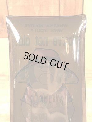 Houze Art社製のメッセージが描かれたガラス製の60’sヴィンテージアシュトレイ