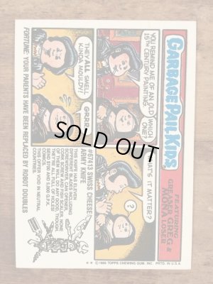 Topps社製のガーベッジペイルキッズの80’sヴィンテージカードシール