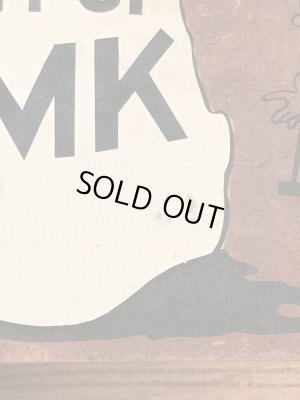 “Before You Louse It Up Thimk”のメッセージが書かれた60’sヴィンテージウッドボード