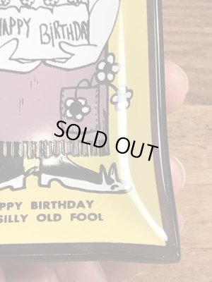 Houze Art社製のメッセージが描かれた60年代ビンテージ灰皿