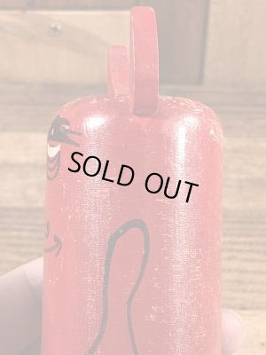 レッドデビルのポップシーズの60年代ビンテージウッドトイ