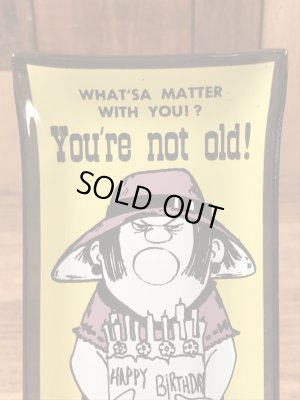 Houze Art社製のメッセージが描かれた60年代ビンテージ灰皿