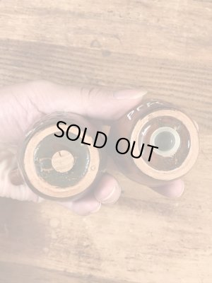 Little Brown Jugのセラミック製の50〜60’sヴィンテージソルト&ペッパー