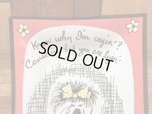 Houze Art社製のメッセージが描かれた60年代ビンテージ灰皿