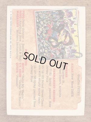 Topps社製のガーベッジペイルキッズの80’sヴィンテージカードシール