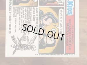 Topps社製のガーベッジペイルキッズの80’sヴィンテージカードシール