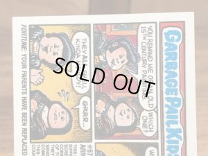 トップス社製のガーベッジペイルキッズの80年代ビンテージステッカーカード