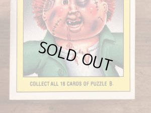 トップス社製のガーベッジペイルキッズの80年代ビンテージステッカーカード