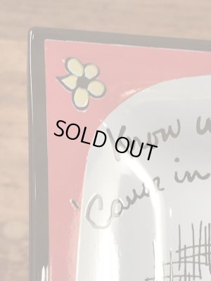 Houze Art社製のメッセージが描かれた60’sヴィンテージアシュトレイ