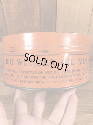 Big Wonderのオイルモップが入っていた20〜30’sヴィンテージTin缶
