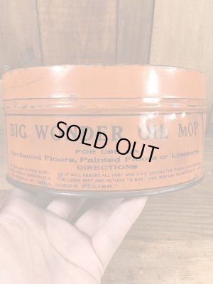 Big Wonderのオイルモップが入っていた20〜30’sヴィンテージTin缶