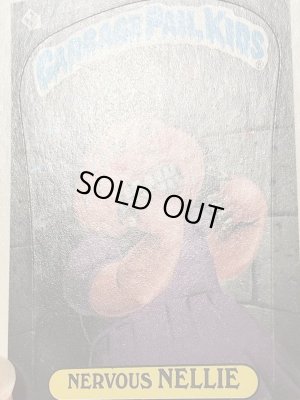 トップス社製のガーベッジペイルキッズの80年代ビンテージステッカーカード