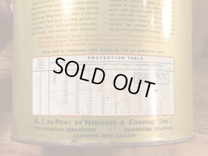 Zerex Du Pontの不凍液の40年代ビンテージブリキ缶