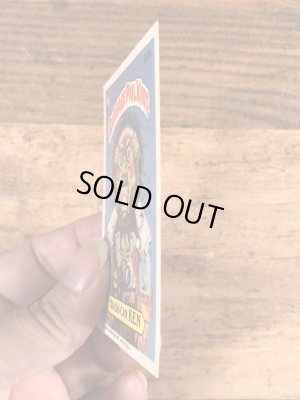 トップス社製のガーベッジペイルキッズの80年代ビンテージステッカーカード