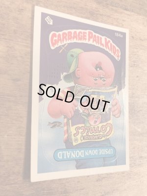 トップス社製のガーベッジペイルキッズの80年代ビンテージステッカーカード