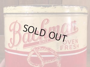 Bachmanのプレッツェルが入っていた50’sヴィンテージTin缶