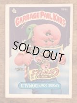 Topps Garbage Pail Kids “Upside Down Donald” Sticker Card 184a　ガーベッジペイルキッズ　ビンテージ　ステッカーカード　80年代