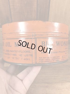 Big Wonderのオイルモップが入っていた20〜30年代ビンテージブリキ缶