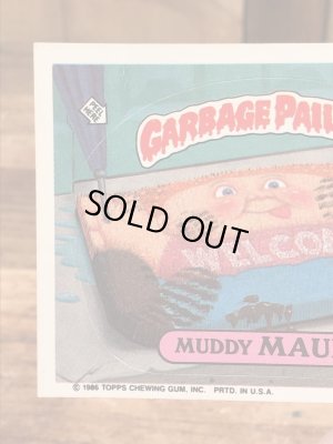 トップス社製のガーベッジペイルキッズの80年代ビンテージステッカーカード