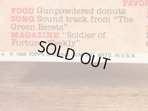 トップス社製のガーベッジペイルキッズの80年代ビンテージステッカーカード