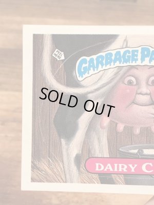 トップス社製のガーベッジペイルキッズの80年代ビンテージステッカーカード