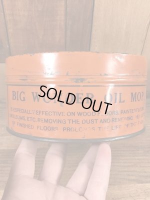 Big Wonderのオイルモップが入っていた20〜30年代ビンテージブリキ缶