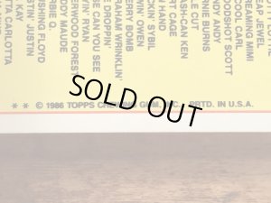 トップス社製のガーベッジペイルキッズの80年代ビンテージステッカーカード