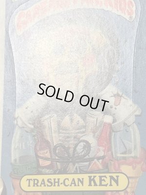 トップス社製のガーベッジペイルキッズの80年代ビンテージステッカーカード