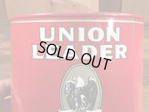 Union Leaderのタバコが入っていた50年代ビンテージブリキ缶